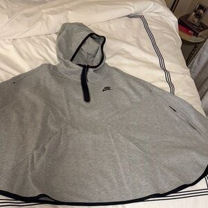 Nike Gray Hooded Poncho